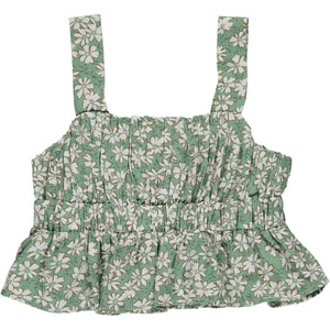 Samria Top- Green Daisy