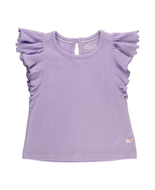 Lavender Butterfly Sleeve Top