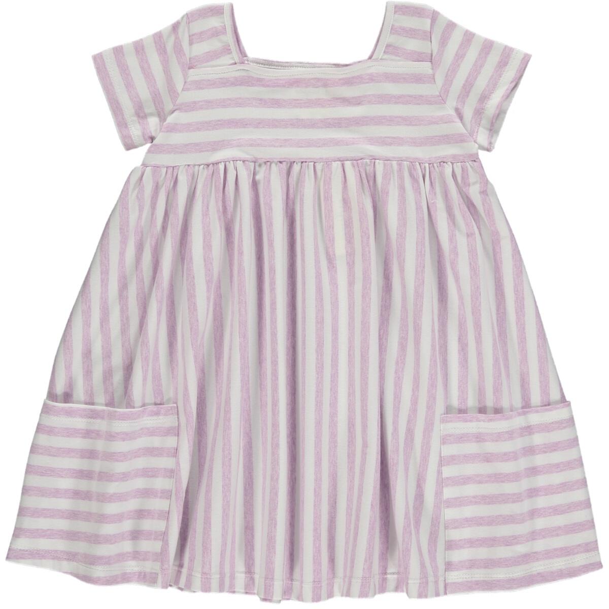 Rylie Dress- Lavender Stripe