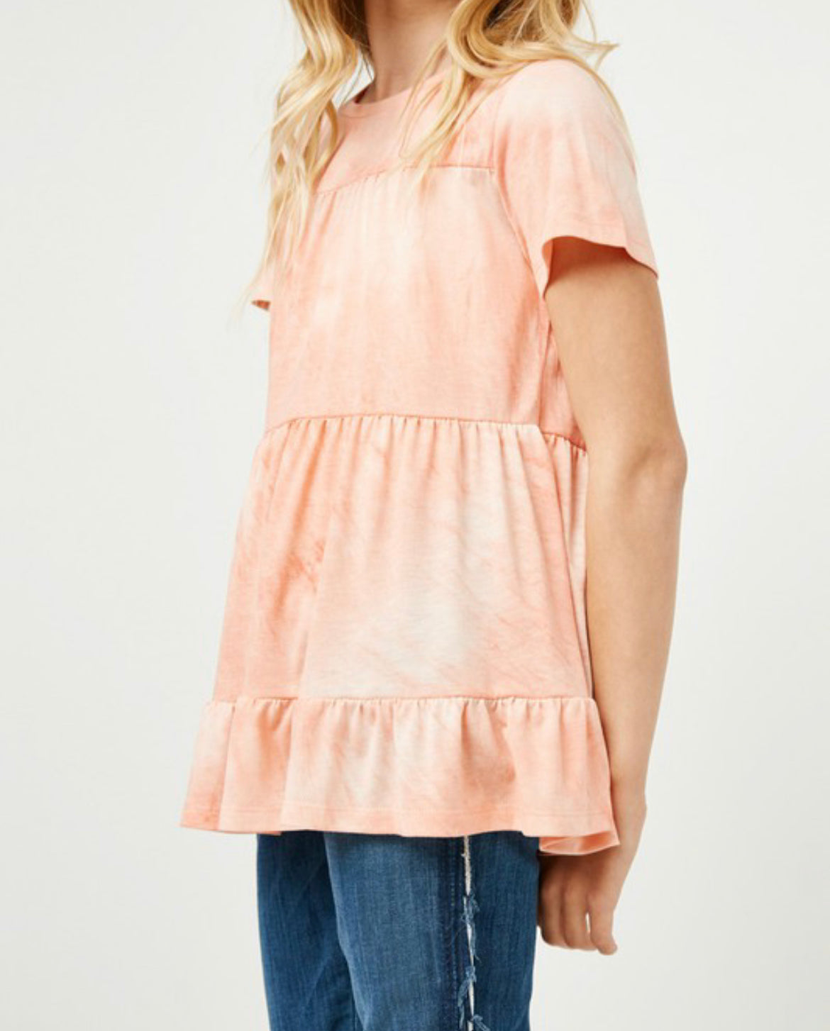 Coral Tiered Tee
