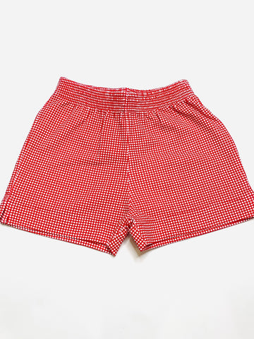 Red Gingham Shorts