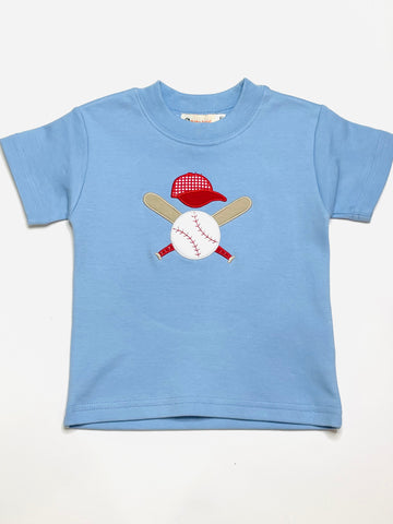 Baseball and Bat Appliqué Shirt