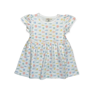 Fish Print Luigi Dress