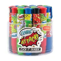 Click-It Erasers: Comic Attack