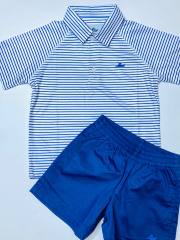Southbound Polo-White/Navy