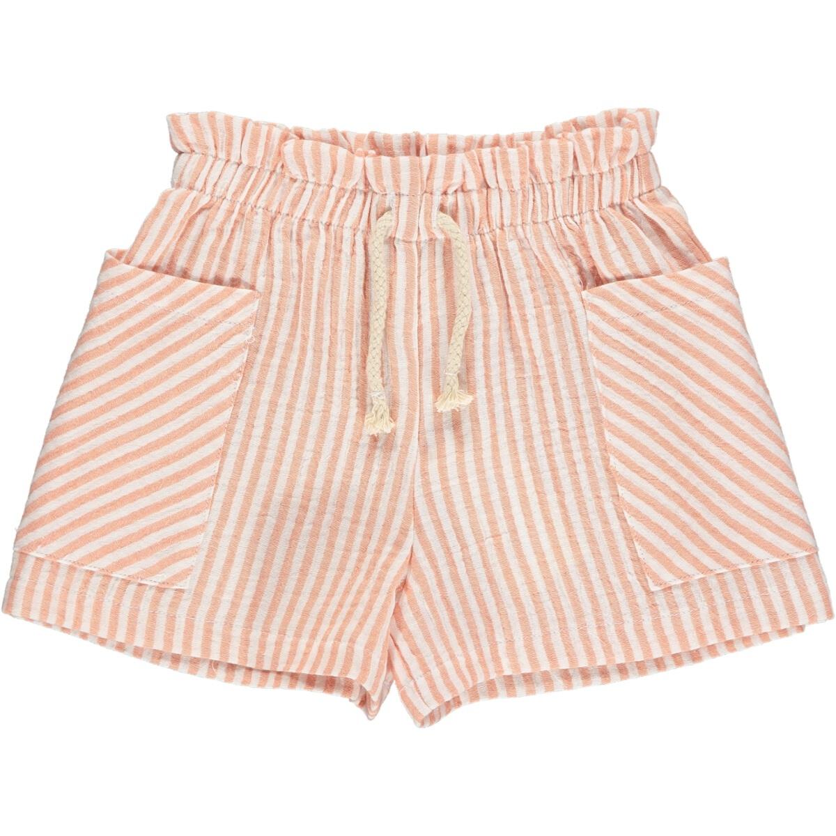 Arwen Shorts-Peach Stripe