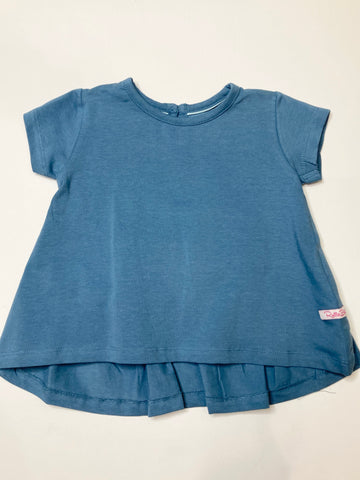 Dolphin Blue Bow Back Top