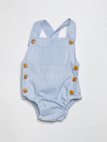 Blue and White Sunsuit