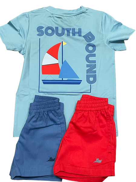Southbound Performance Tee Shirt- RWB Sailboat
