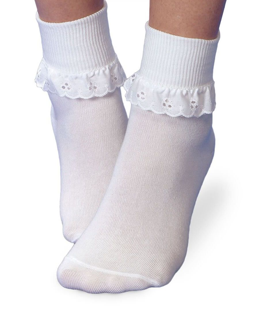 Eyelet Turn Down Socks