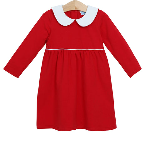 Claire Long Sleeve Red Dress