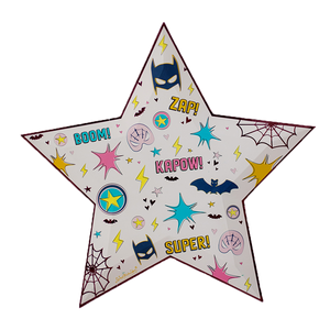 Superhero Star Plates- Large